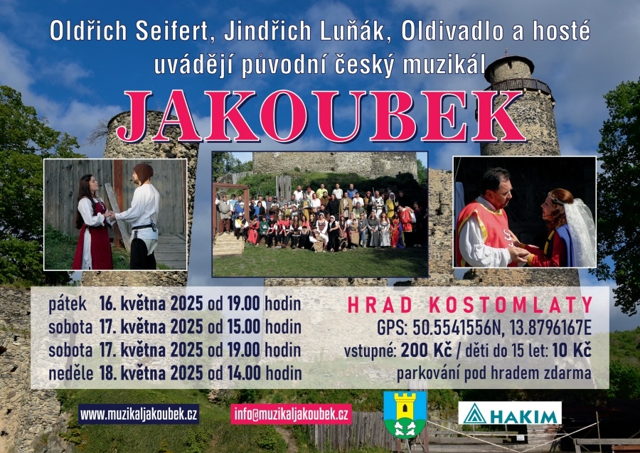 Muzikál Jakoubek - Představení - Květen 2025